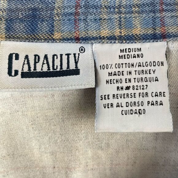 Vintage Capacity Flannel Button Down Size M EUC - Picture 6 of 6